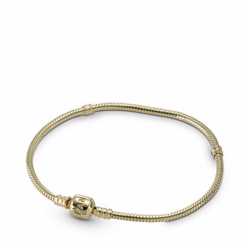 Pandora Moments Gold Clasp Bracelet Ireland - Yellow Gold 14 K - 657432QRK